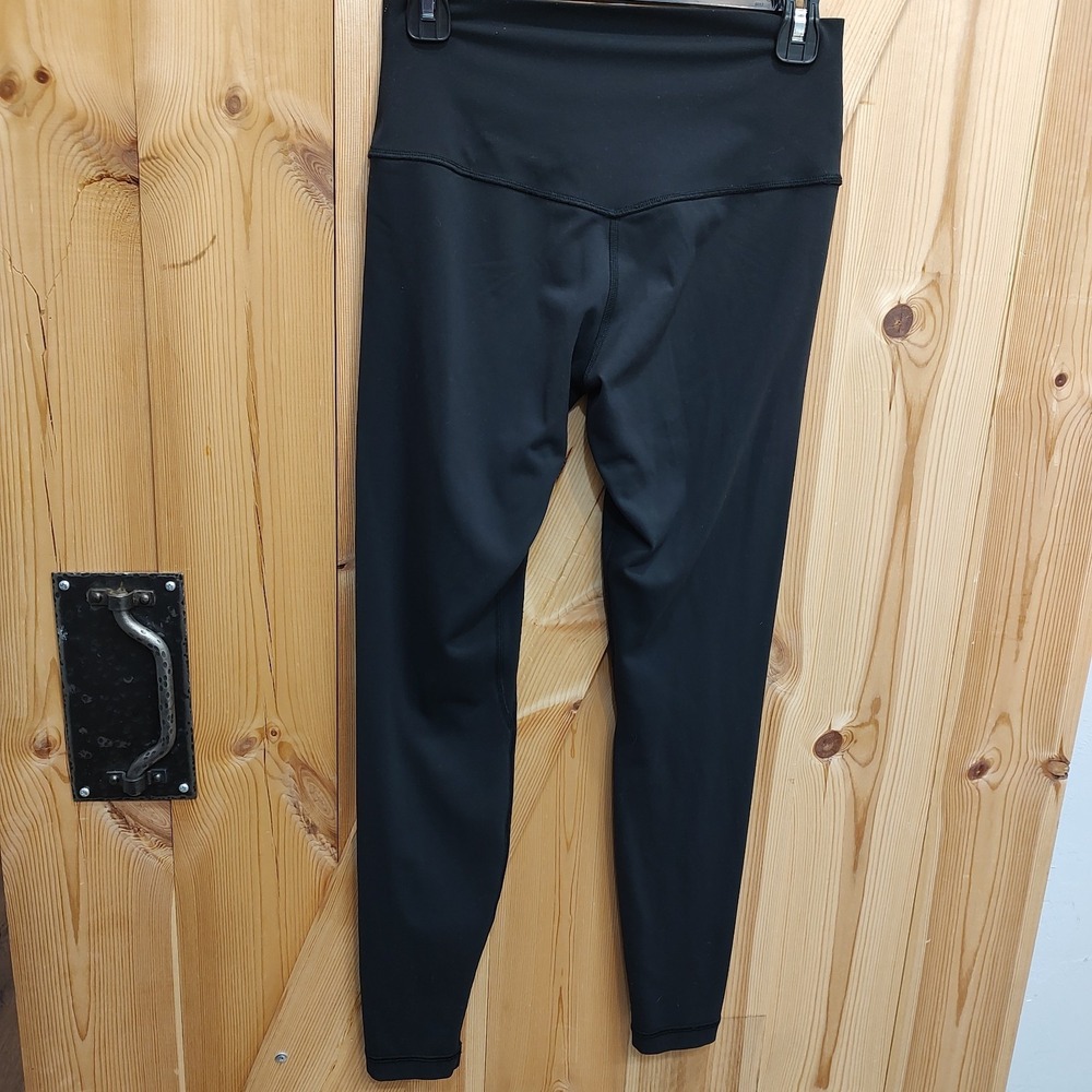 Lululemon Wunder Under High Rise Crop Leggings Black Women's Sz 8 Yoga Athletic - Picture 3 of 7